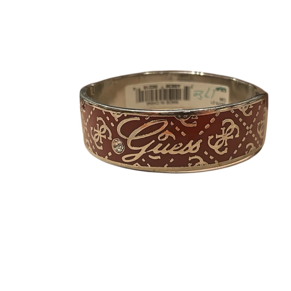 Pink and Silver Guess Bracelet Jewelry